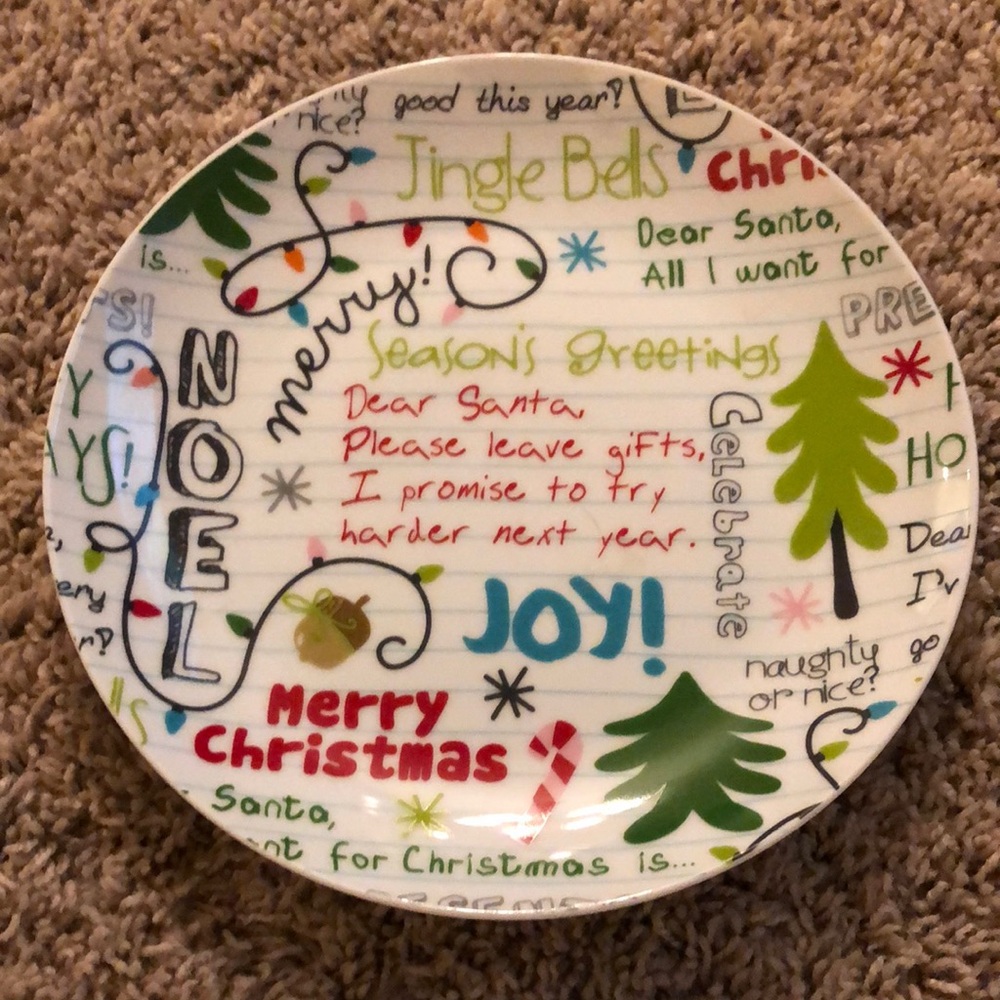 Cost Plus World Market Holiday plate